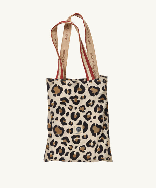 Leopard Single Plaid in draagtas