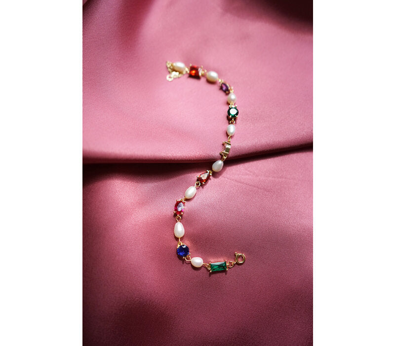 Sunlight Goldplated Armband Parel Bedel Multi