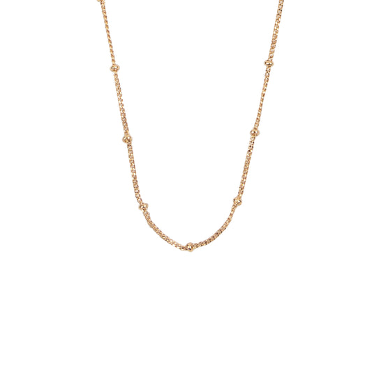 Essentials Goldplated Ketting Bolletjes