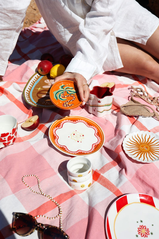 Klein Bordje Palmboom