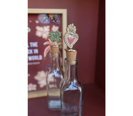 Flessenstopper Messing Lucky Klaver