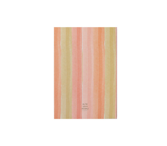 Klein Notitieboekje Notes met Strepen Pink Beige